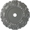Ekena Millwork Angel Ceiling Medallion (Fits Canopies up to 15 3/4"), 32 1/4"OD x 3 5/8"ID x 1 1/8"P, Silver CM32ANSLS - alternate 1